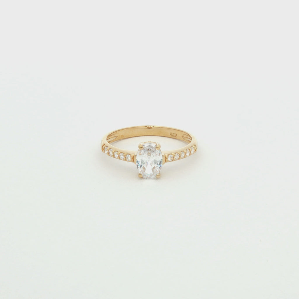 ANILLO ZIRCÓN OVAL