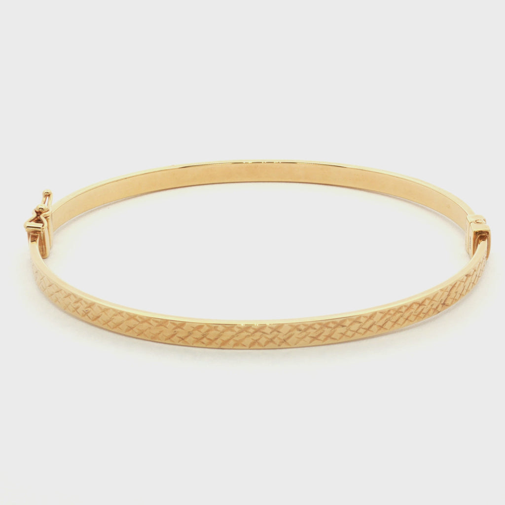 PULSERA ARO OVAL PLANO GRABADO