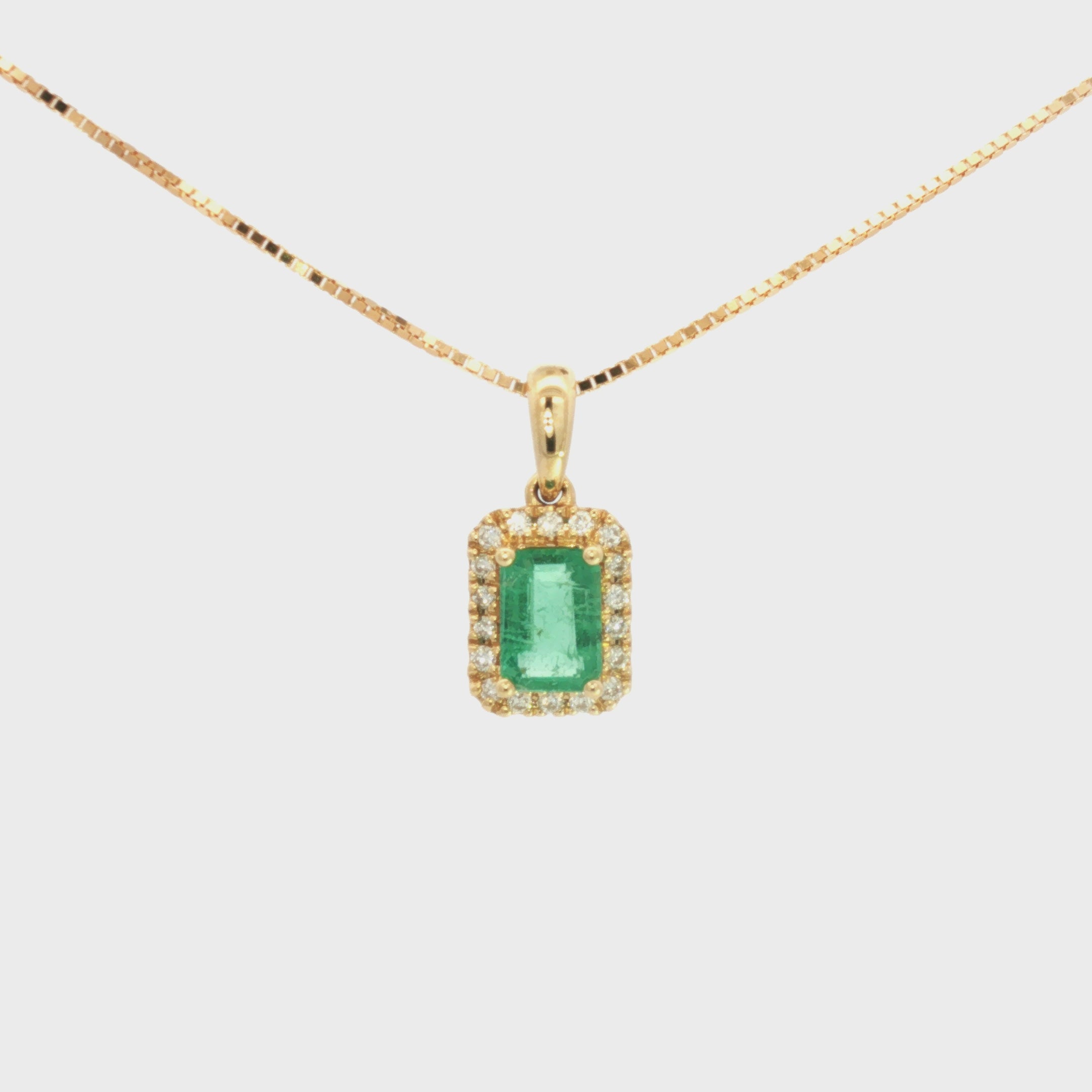 DIJE ESMERALDA Y DIAMANTES