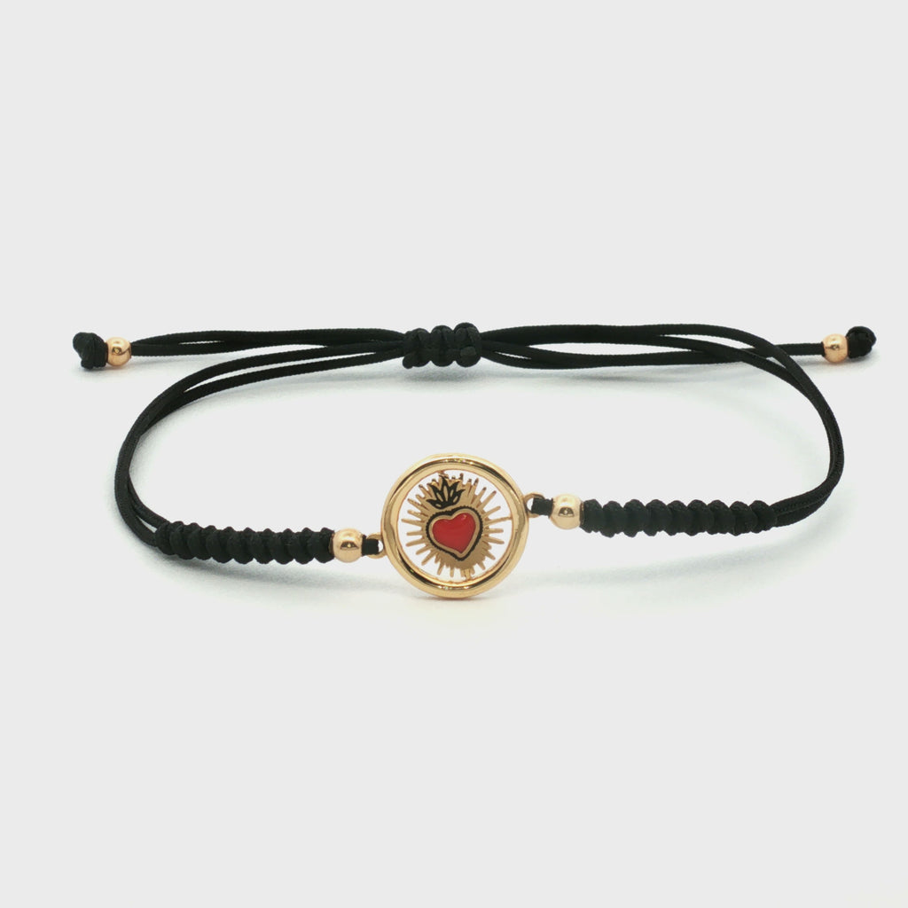 PULSERA HILO NEGRO SAGRADO CORAZÓN