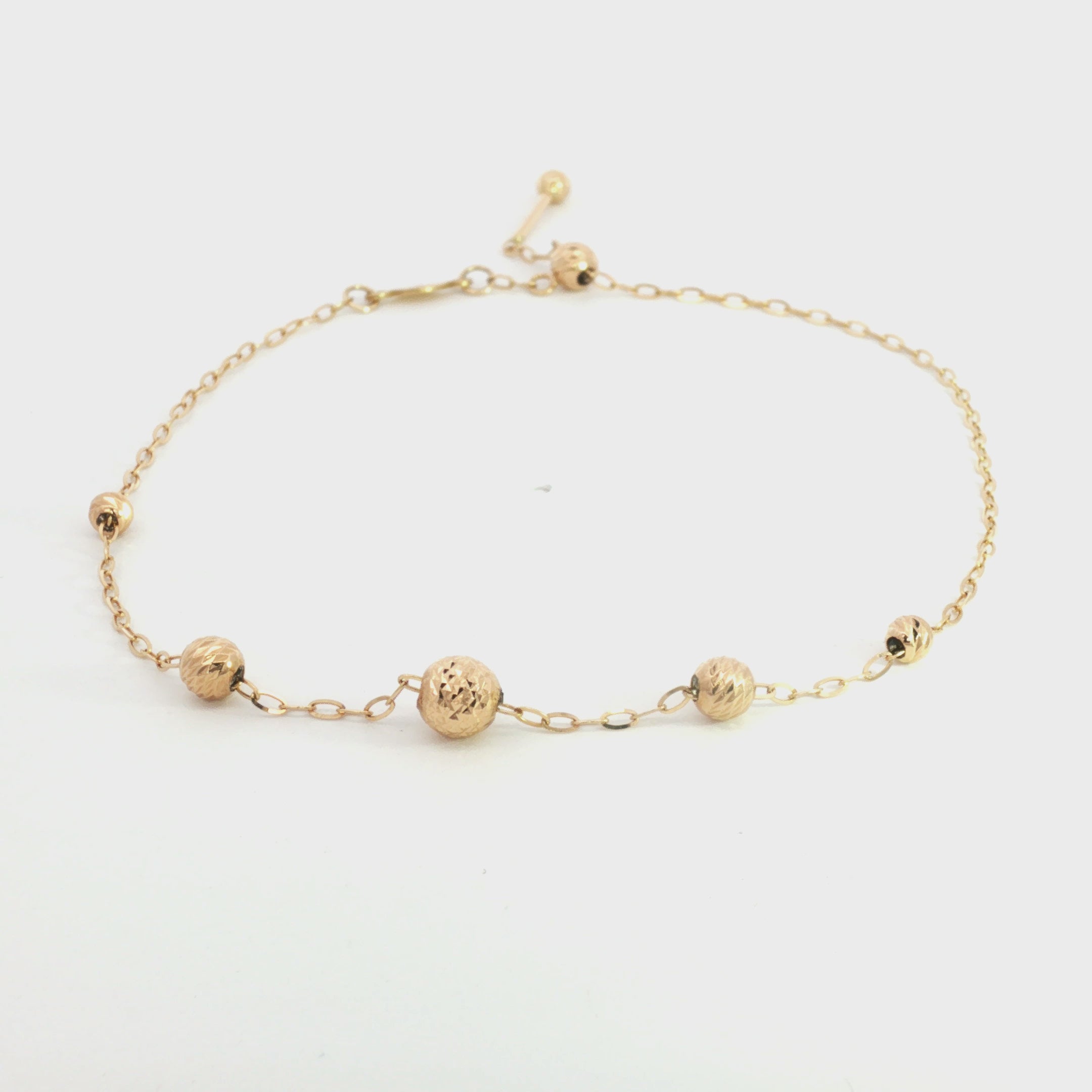 PULSERA CORREDIZA BOLA GRABADA