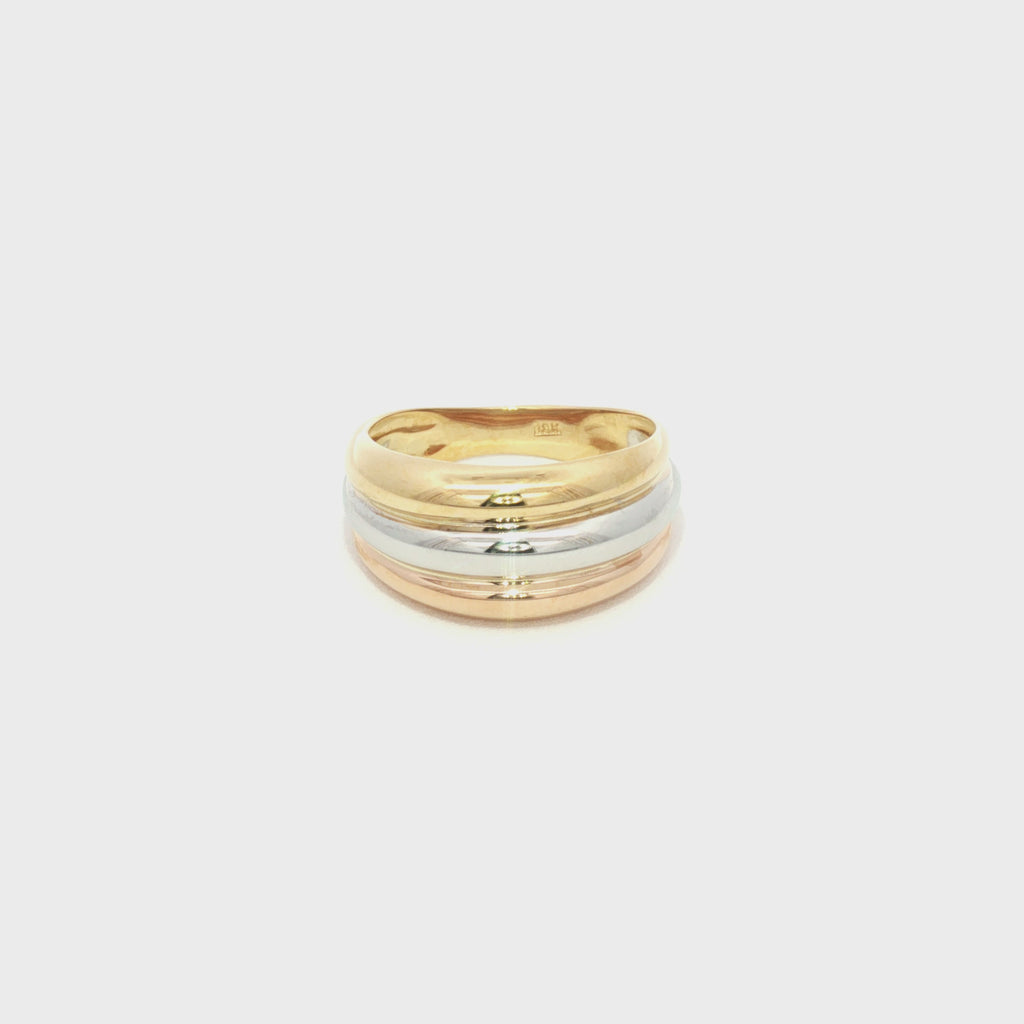 ANILLO TRES FILAS DEGRADÉ