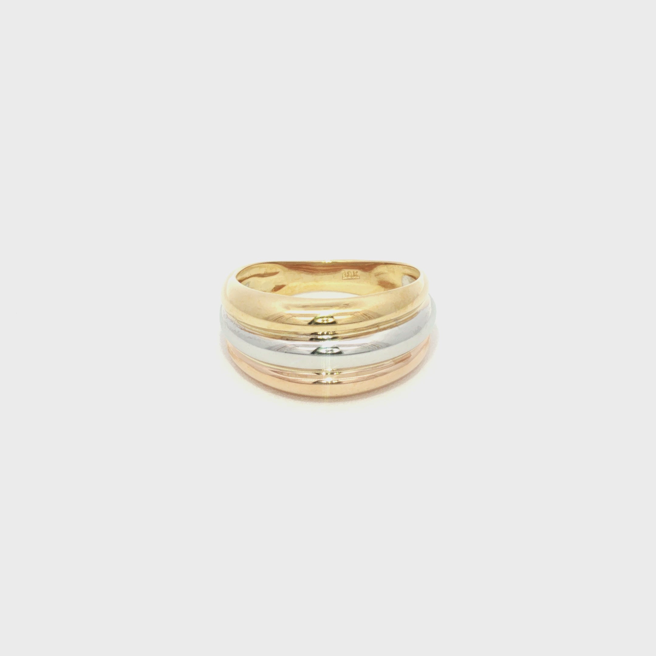 ANILLO TRES FILAS DEGRADÉ