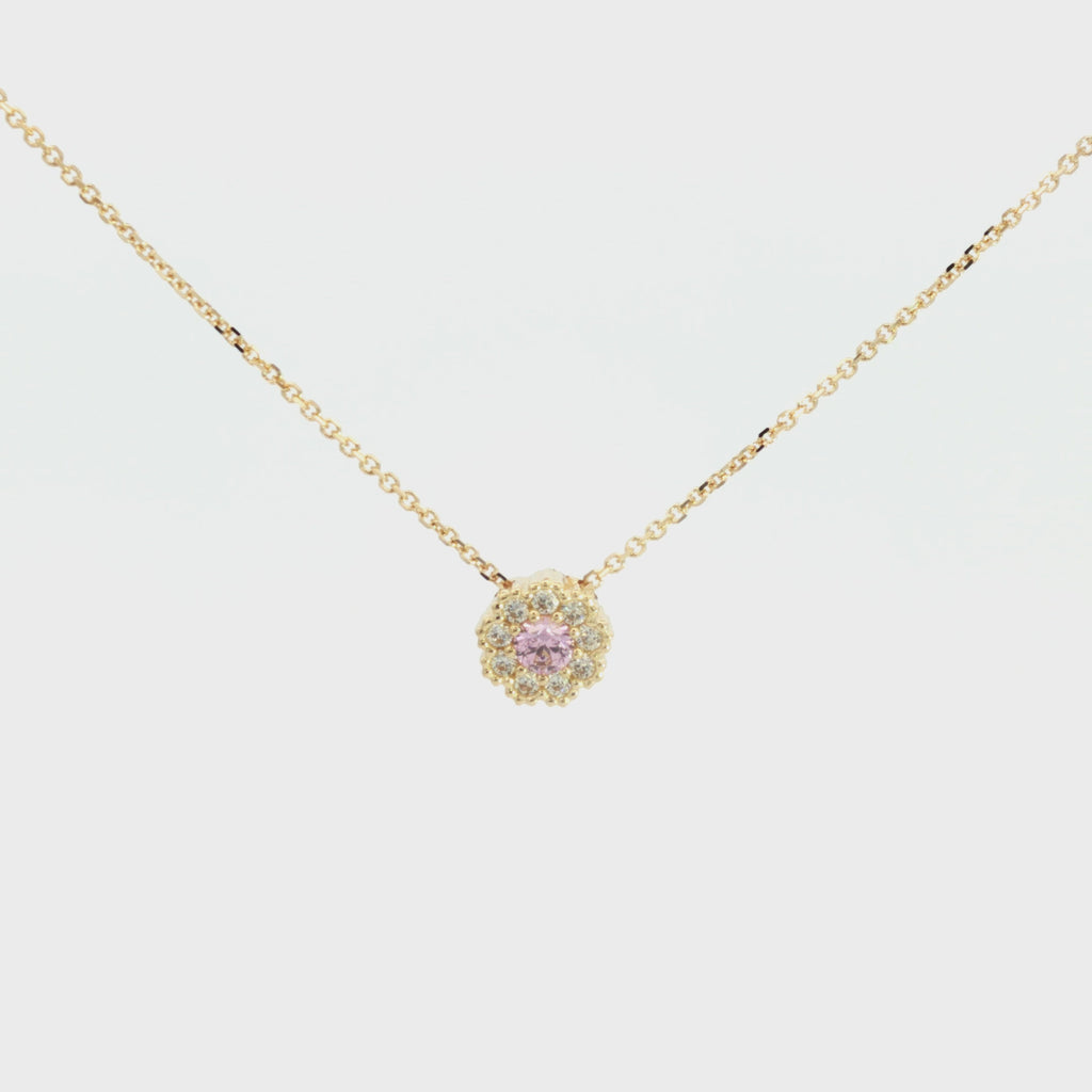 GARGANTILLA FLOR ZIRCONES