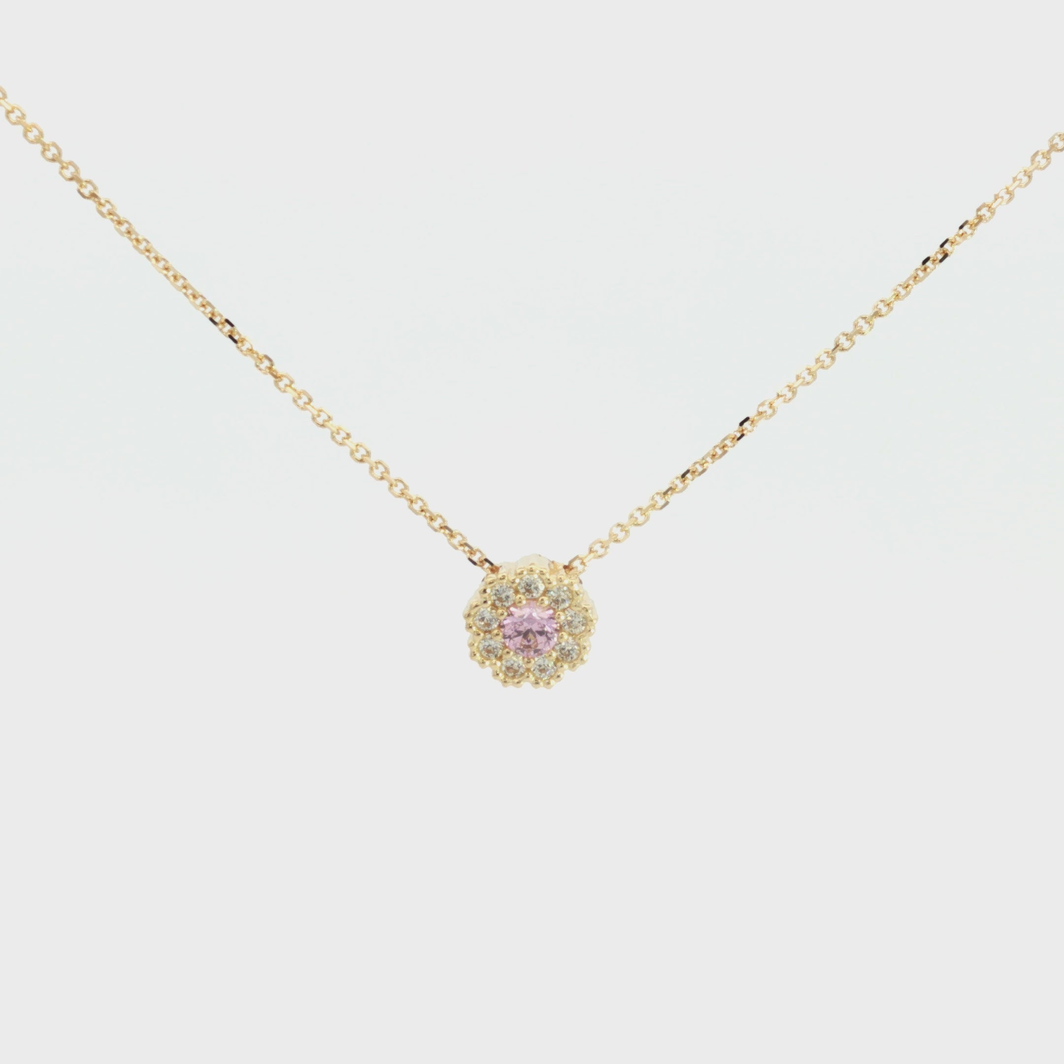 GARGANTILLA FLOR ZIRCONES