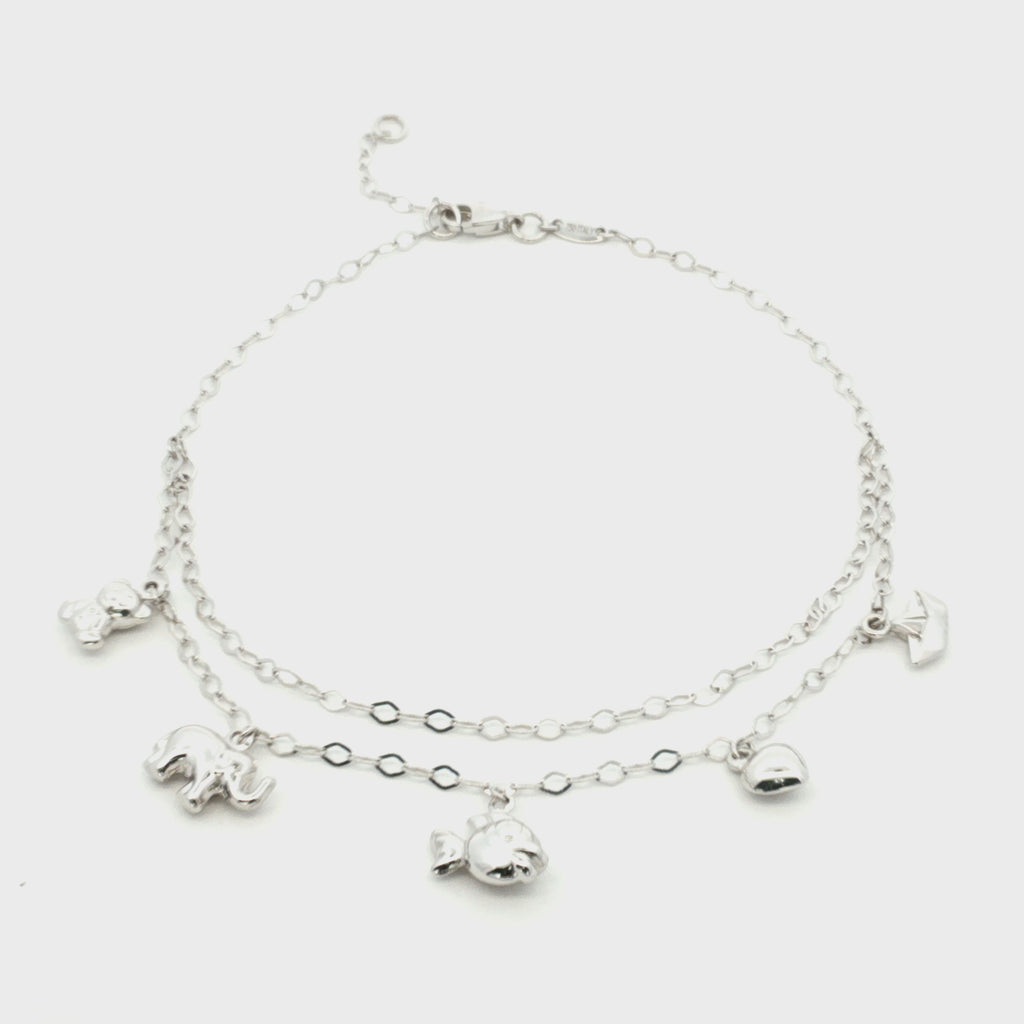 TOBILLERA FORZATINA DOBLE CON DIJES