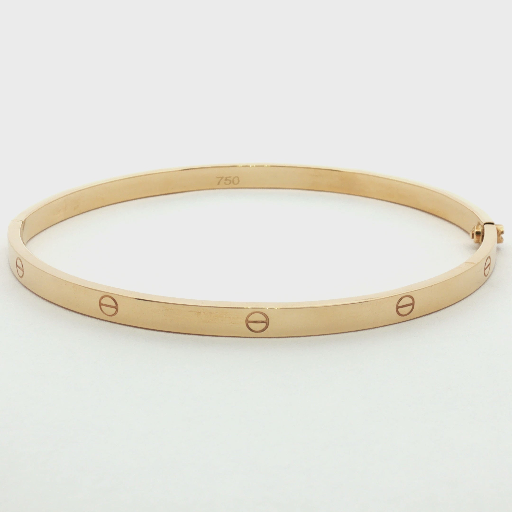 PULSERA ARO CARTIER OVAL PLANO