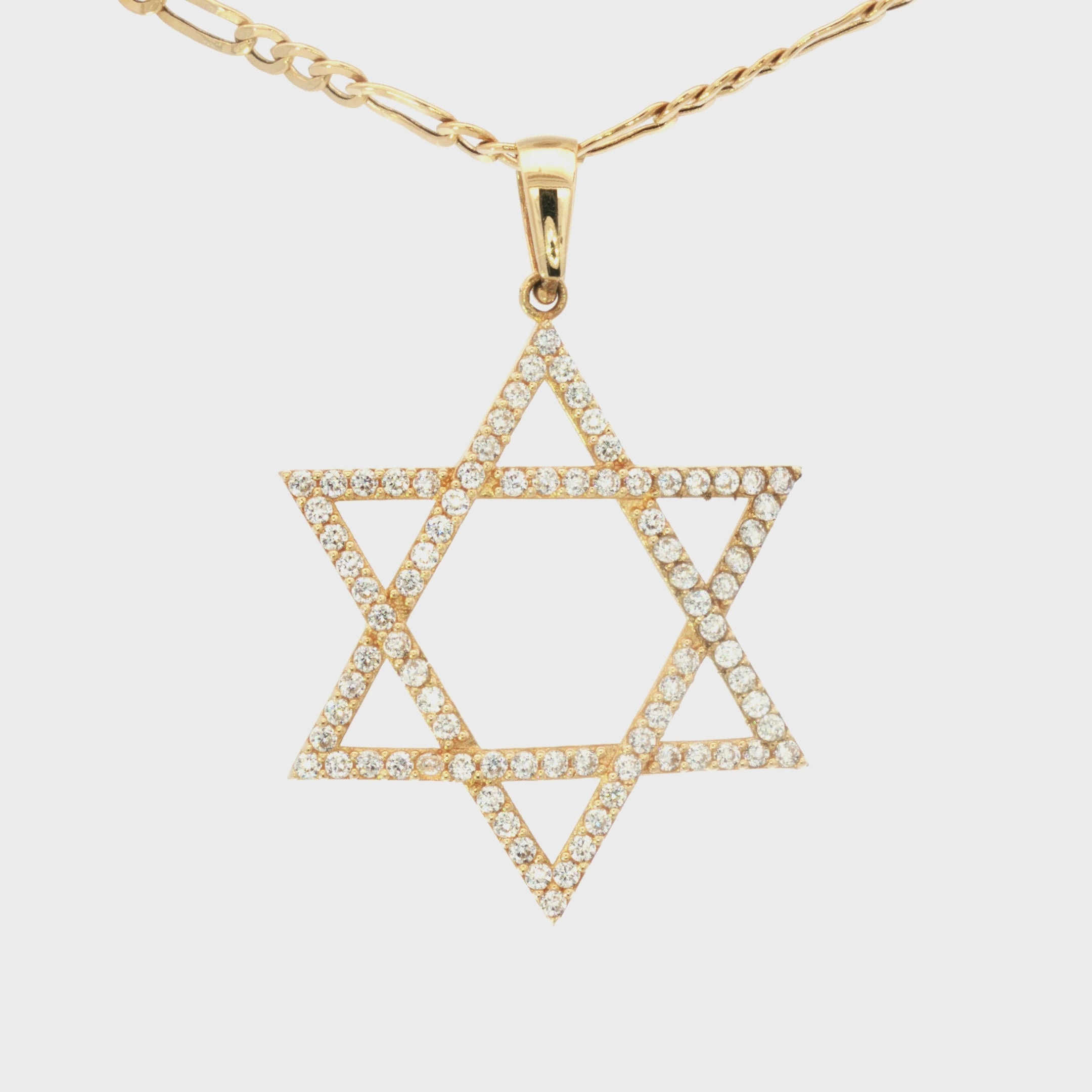 DIJE ESTRELLA DE DAVID ZIRCONES