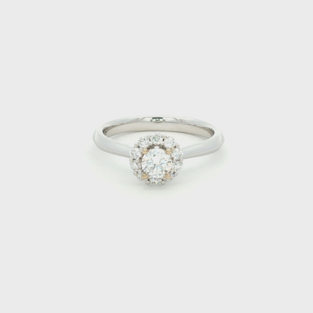 ANILLO FLOR CON DIAMANTES