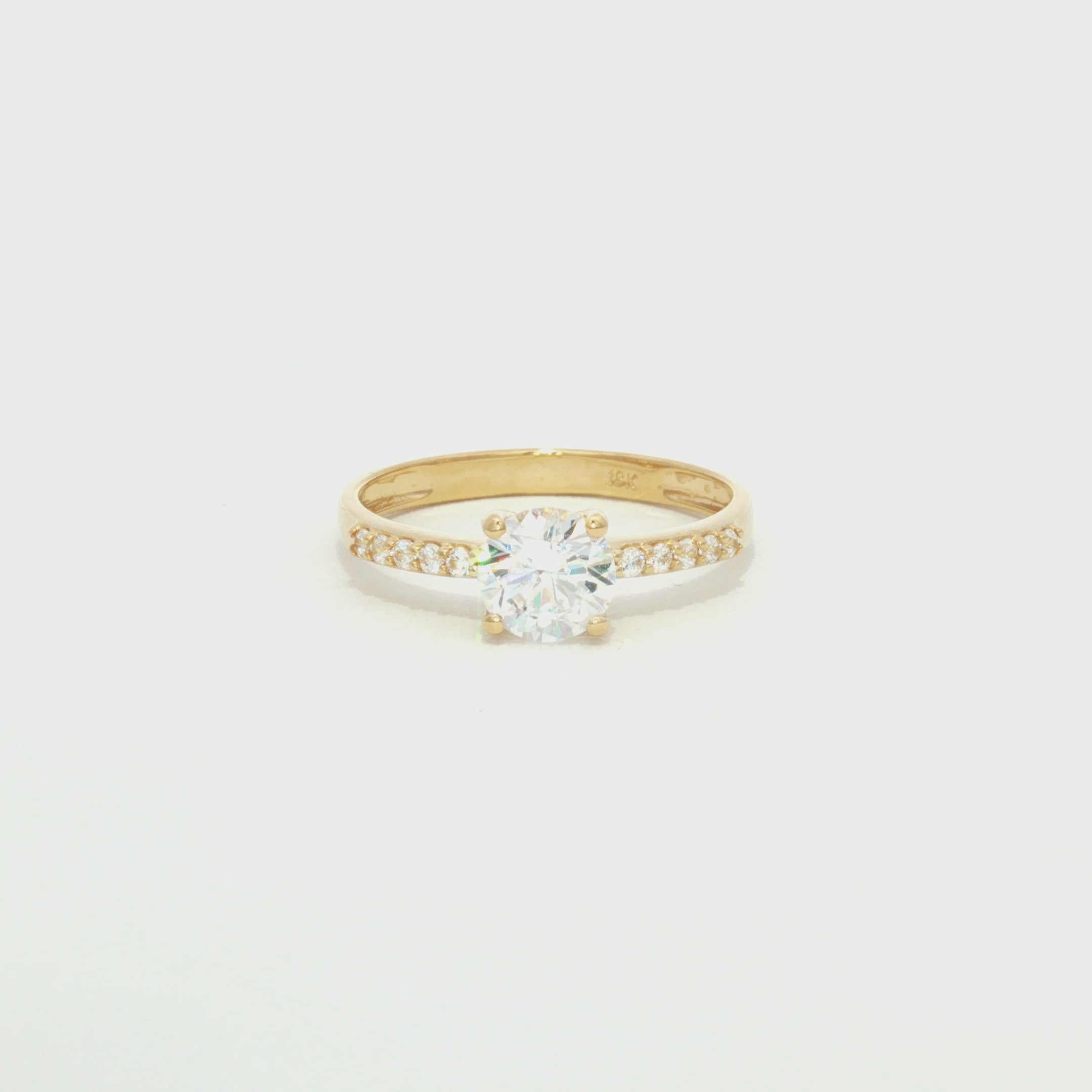 ANILLO SOLITARIO CON ZIRCONES