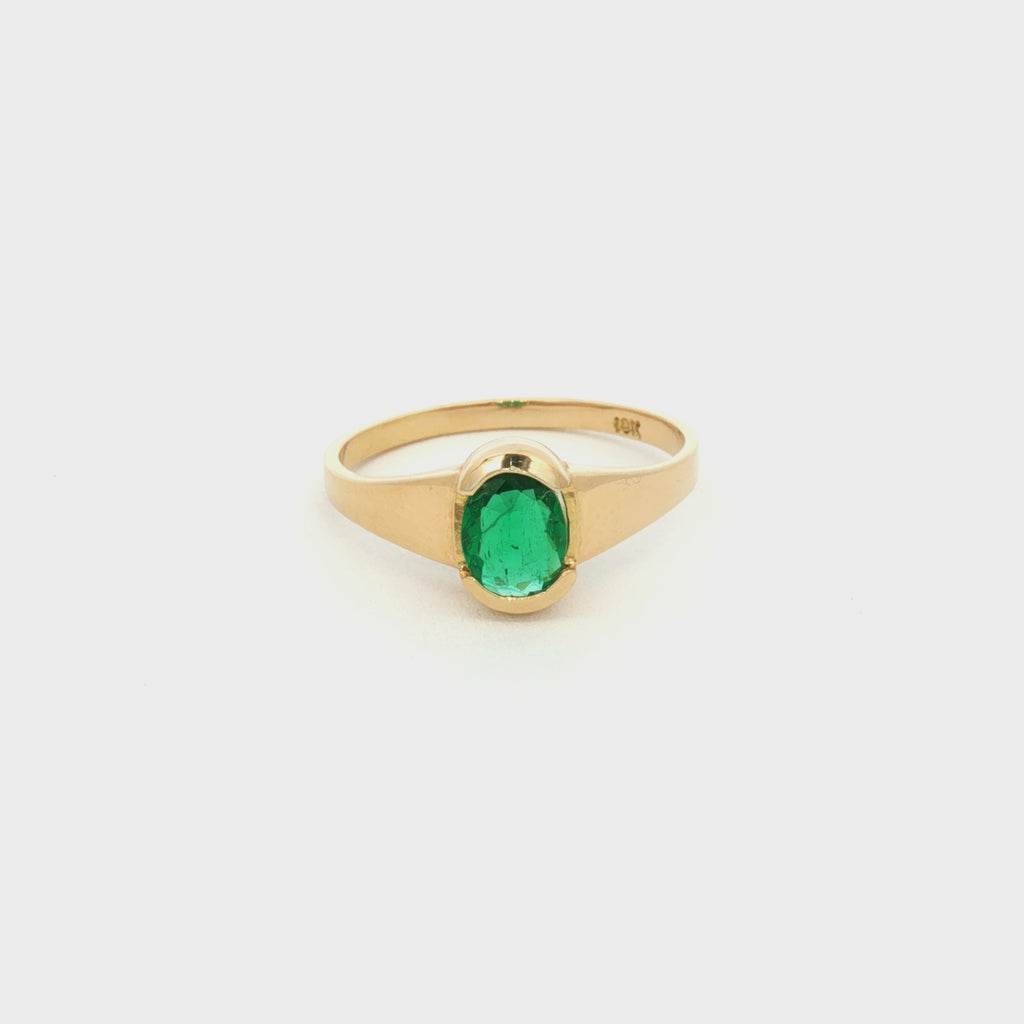 ANILLO CON ESMERALDA