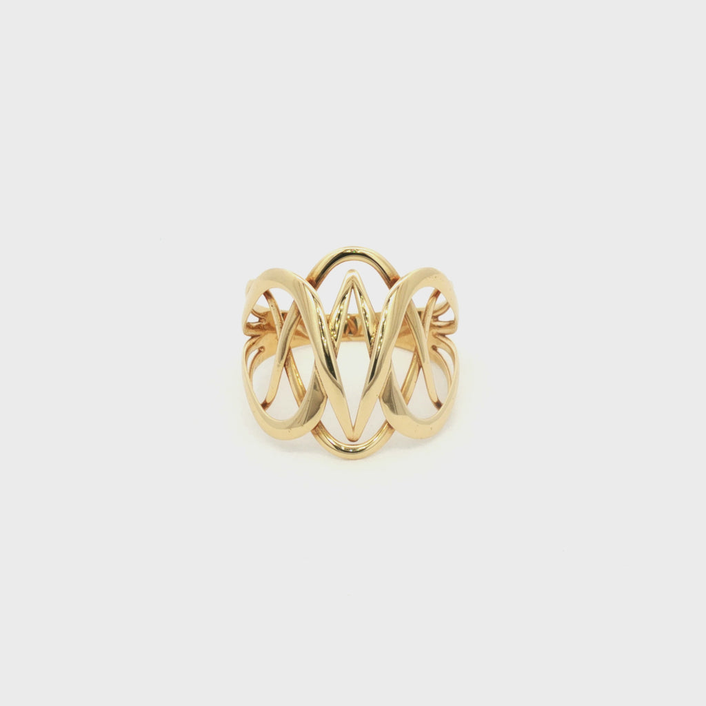 ANILLO ONDAS OVALADAS