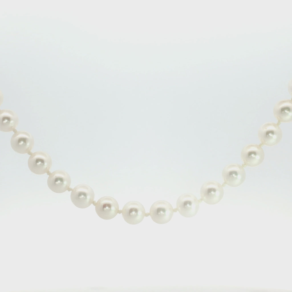 COLLAR PERLAS CON DIAMANTES