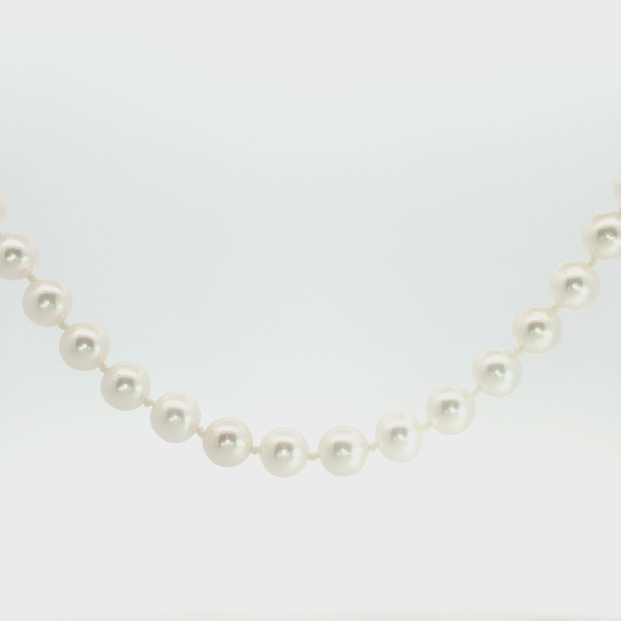 COLLAR PERLAS CON DIAMANTES