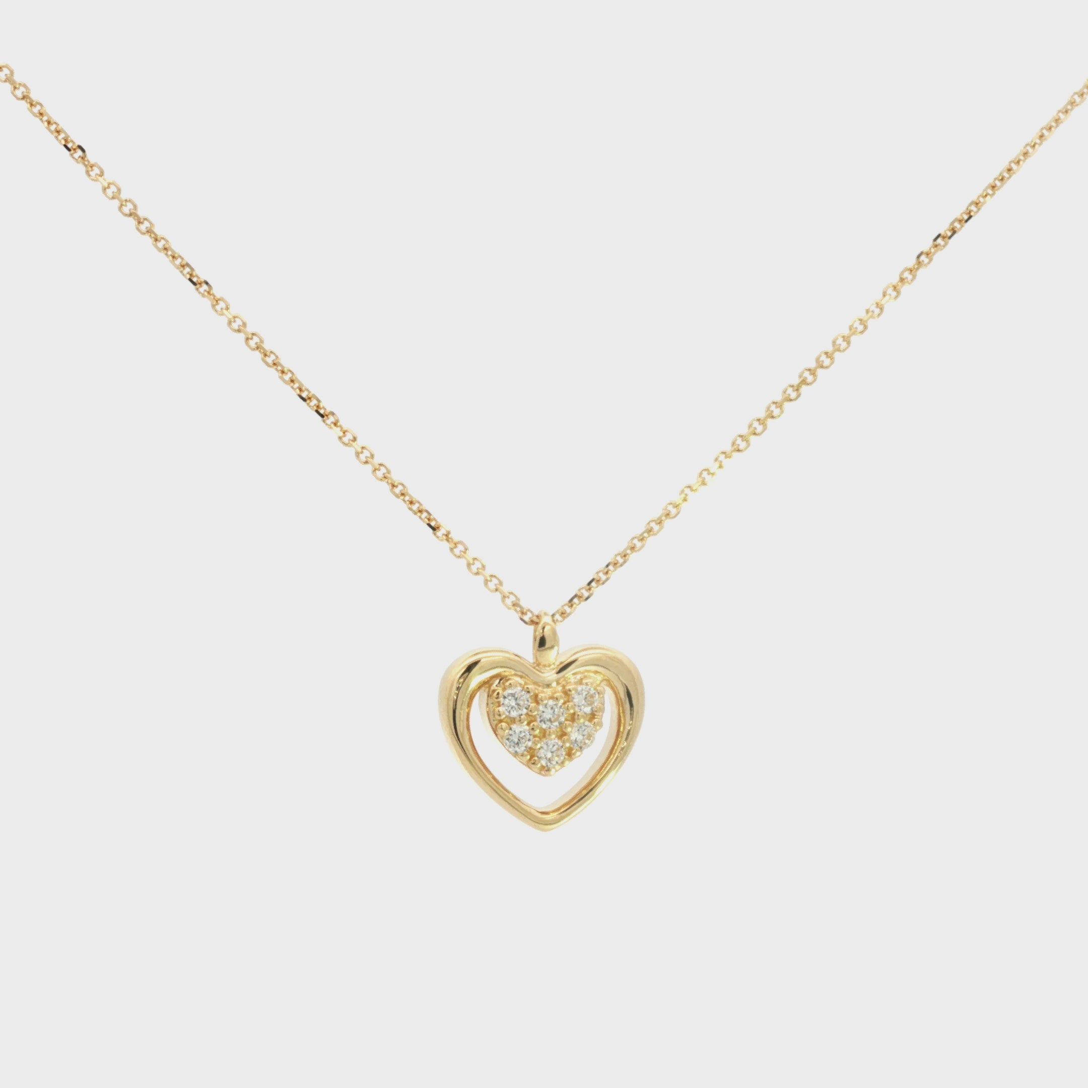 GARGANTILLA CORAZÓN CON ZIRCONES