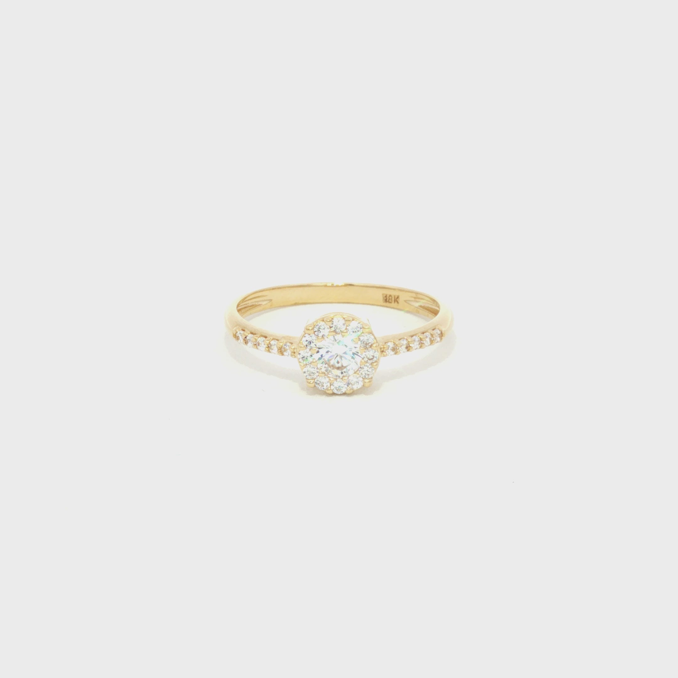 ANILLO FLOR CON ZIRCONES